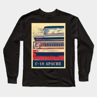 1963 Chevrolet C-10, Apache Pickup 3 Long Sleeve T-Shirt